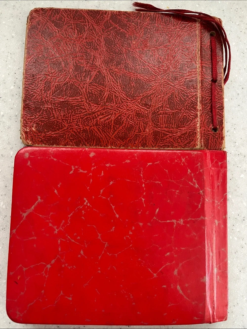 2 Vtg Autograph Books Ephemera 1930s & 1950s Old Handwriting Poems Etc